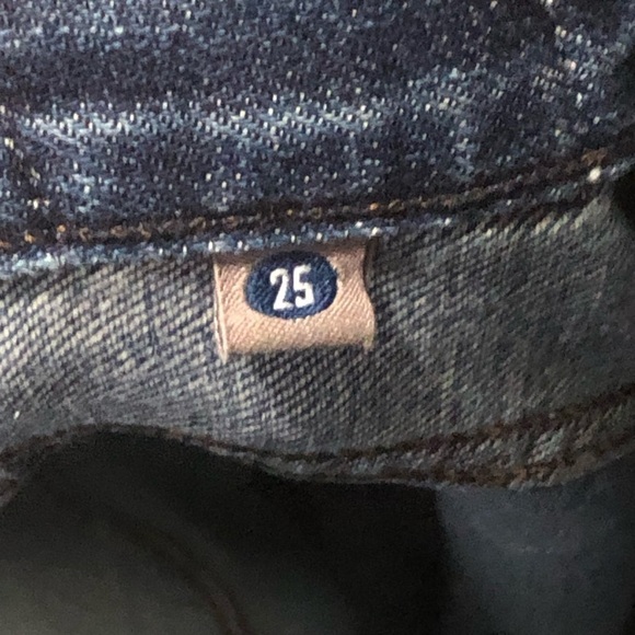 Citizens of Humanity Jean Shorts Women's Button Fly Cutoff Bermuda Raw Hem Denim - Picture 3 of 9